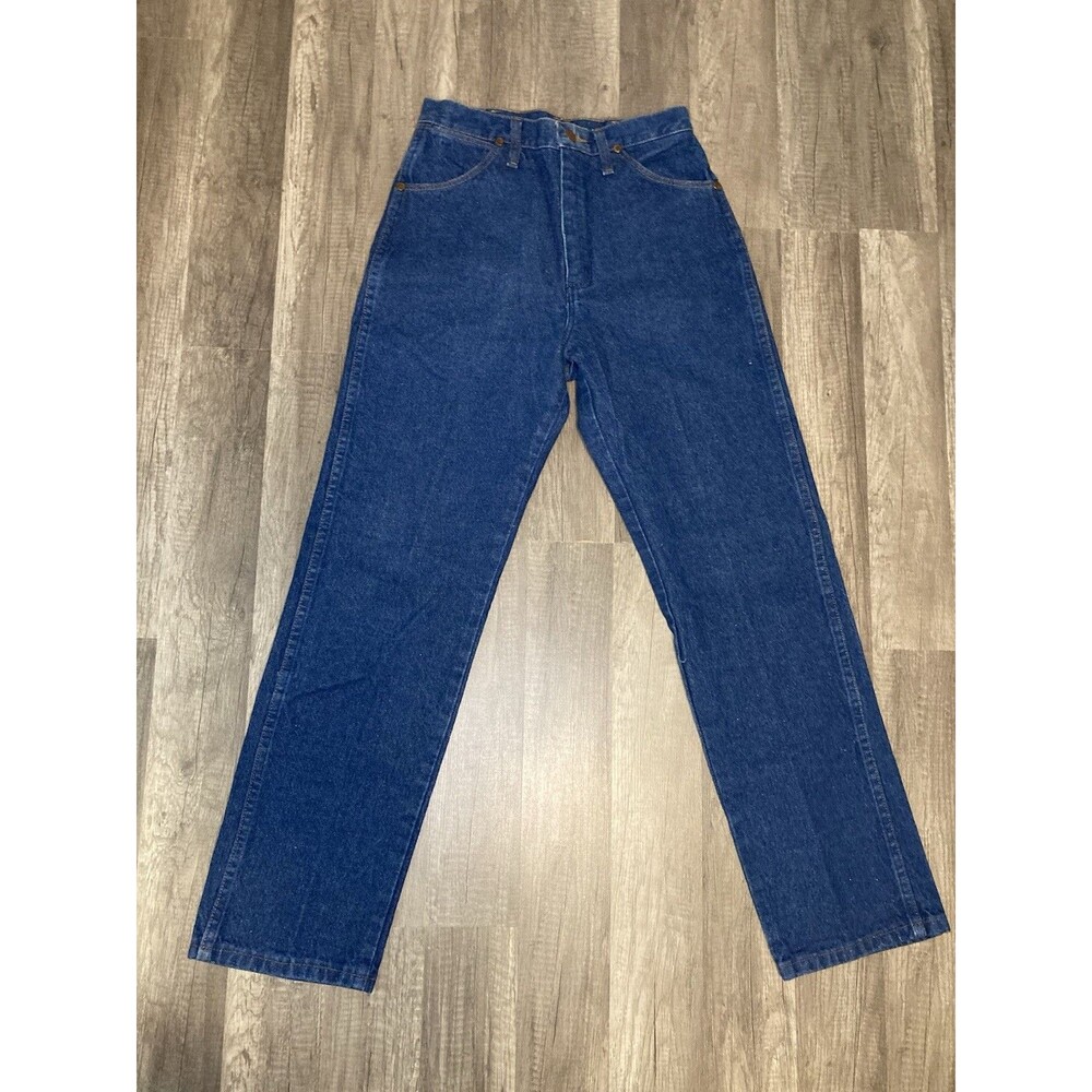 Wrangler Jeans Women's 9X30 (28x30.5) Y2K Blue Denim Western High Rise 13MWZG - Picture 4 of 7